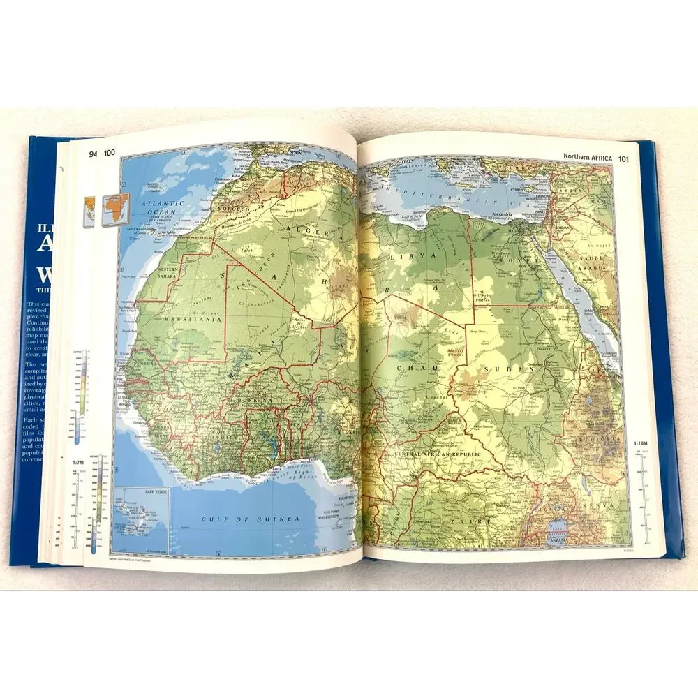 Illustrated Atlas of the World Readers Digest 3rd Edition Vtg. 1997 Hardcover